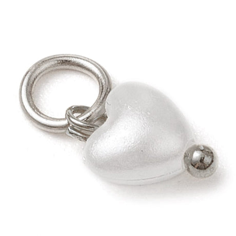 Hjerte Vedhæng, 9x6mm, (10 stk.) - Uniq Perler - 114243