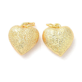 Heart Pendant – Long-Lasting Gold Plated (13x11mm) - Uniq Perler - 