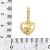 Hjerte vedhæng med Foldelås Med Zirkonia – 18K Langtidsholdbar Forgyldt Messing - Uniq Perler - 120888