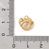 Hjerte vedhæng med Zirkonia, 18K Guldbelagt (11.5x11.5x7mm) - Uniq Perler - 