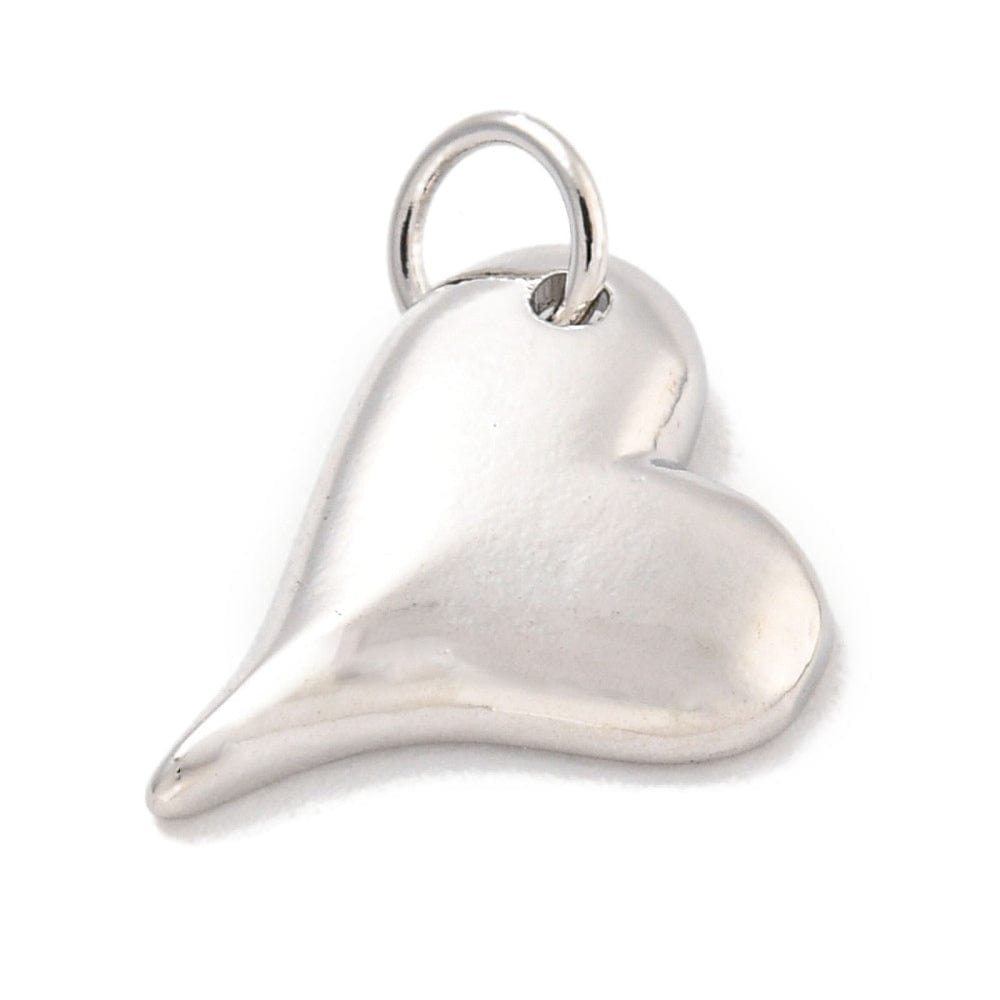 Hjerte Vedhæng str. 13x11,5 mm - Uniq Perler - 113189