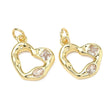 Hjerte Vedhæng – Zirkonia Forgyldt Langtidsholdbar (14.5mm) - Uniq Perler - 117701