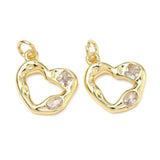 Hjerte Vedhæng – Zirkonia Forgyldt Langtidsholdbar (14.5mm) - Uniq Perler - 117701
