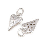 Hjärta Hänge – Zirkonia sten, långvarig beläggning(13x8mm) - Uniq Perler - 117316