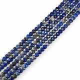 Hjerteformede Lapis Lazuli Perler – Facetterede (6mm) - Uniq Perler - 125576