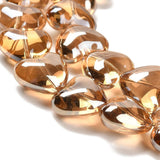 Hjerteformet Glasperler, 12,5x15mm - Uniq Perler - 823842