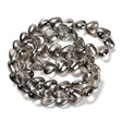 Hjerteformet Glasperler – Lys Grå (12,5x15mm) - Uniq Perler - 114475