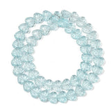 Hjerteformet Glasperler – Turkis (13x15x7mm) - Uniq Perler - 115251