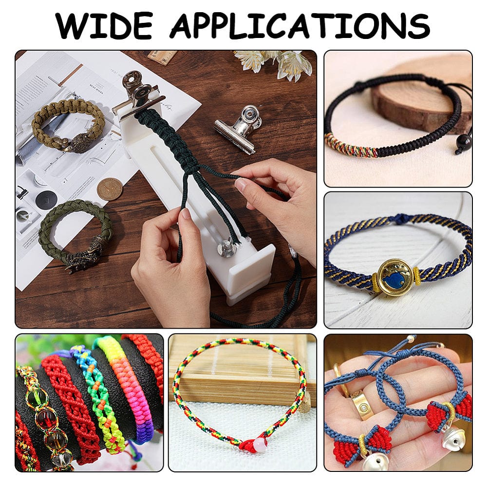 Holder Til Knytning og Fletning – Justerbar (20x4,6x8,4cm) - Uniq Perler - 595348