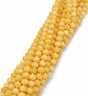 Honning Calcit Perler – Facetteret Rondel (6x8mm) - Uniq Perler - 118161