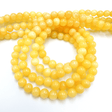 Honning Kalsit - Gul (6mm) - Uniq Perler - 115371