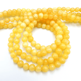 Honning Kalsit - Gul (6mm) - Uniq Perler - 115371