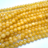 Honning Kalsit - Gul (8mm) - Uniq Perler - 115372