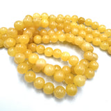 Honning Kalsit - Gul (8mm) - Uniq Perler - 115372