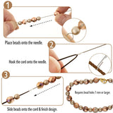 Hook Eye Needle - Lang Nål Med Krog Til Perler (25cm) - Uniq Perler - 558866