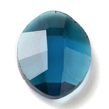 Horse Eye Rhinsten Cabochons – Farve Mix, Facetteret, (14x11mm), 6 stk. - Uniq Perler - 117520