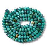 Howlit – Facetteret Rondel, Turkis (4,5x3mm) - Uniq Perler - 115260