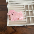 Hunde Hårklemme – Pink (95x60mm) - Uniq Perler - 124017