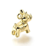 Hunde Vedhæng – 18K Langtidsholdbar Forgyldt (10x5x10mm) - Uniq Perler - 115031