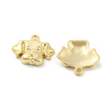 Hunde vedhæng - Langtidsholdbar Forgyldt (11.5x12.5mm) 2 stk - Uniq Perler - 