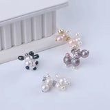 Hunde Vedhæng Lavet af Ferskvandsperler, (Sort/hvid) - Uniq Perler - 114477