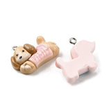 Hundhänge i resin – (ca. 26–28 mm) – 5 st. - Uniq Perler - 