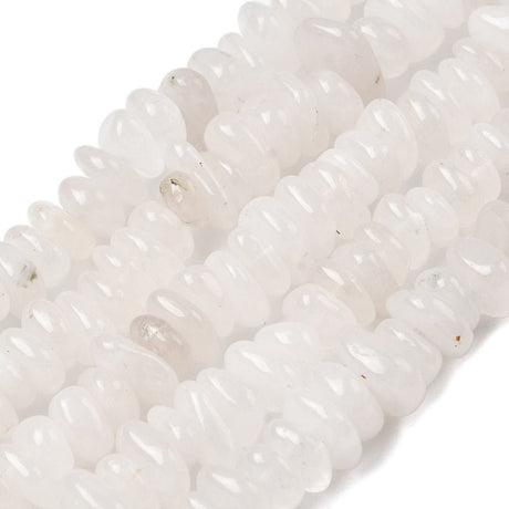 Hvid Jade Nuggets – Tumble (8–17.5mm) - Uniq Perler - 117569