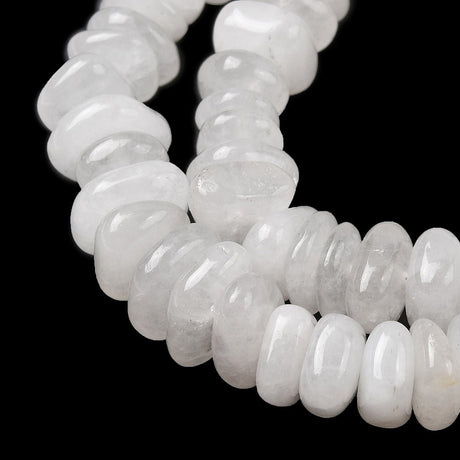 Hvid Jade Nuggets – Tumble (8–17.5mm) - Uniq Perler - 117569