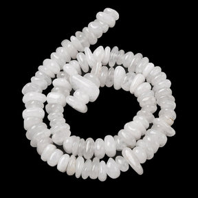 Hvid Jade Nuggets – Tumble (8–17.5mm) - Uniq Perler - 117569