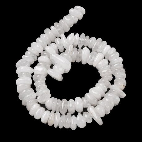 Hvid Jade Nuggets – Tumble (8–17.5mm) - Uniq Perler - 117569