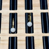 Hvid Jade, Topboret/Anboret, 8mm - Uniq Perler - 891394