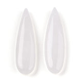 Hvide Jade - Dråbeformet, Natursten (34–36mm) - Uniq Perler - 115659
