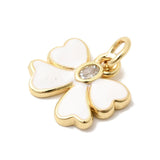 White Bow Pendant – Zirconia and Enamel (11x14.5mm) - Uniq Perler - 117313