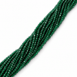 Imiteret Smaragd Perler – Grøn, Facetterede, Runde (2~3mm) - Uniq Perler - 126021