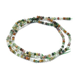 Indian Agat Perler – Facetterede Rondel (2x2mm) - Uniq Perler - 122438