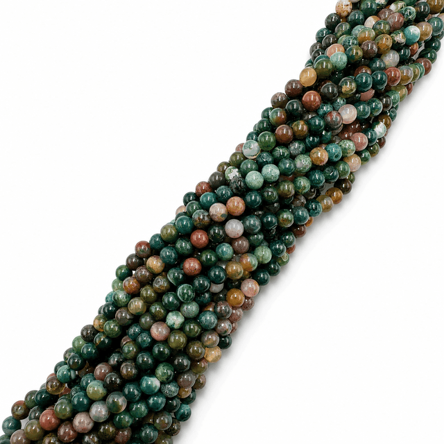 Indian Agat – Runde (4mm) - Uniq Perler - 112942