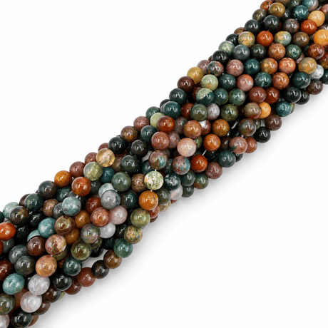 Indian Agat – Runde (6mm) - Uniq Perler - 112943