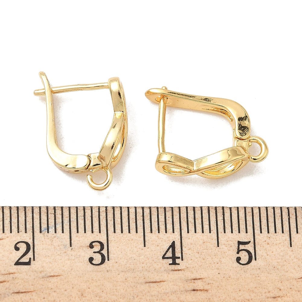 Infinity Ørestikkere – Langtidsholdbar Forgyldt Messing (16mm) - Uniq Perler - 115689
