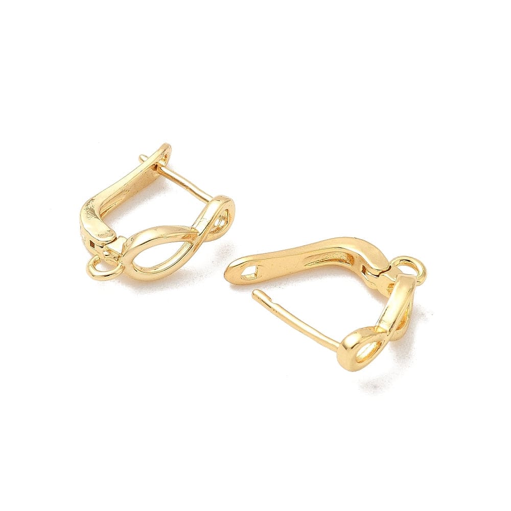 Infinity Ørestikkere – Langtidsholdbar Forgyldt Messing (16mm) - Uniq Perler - 115689