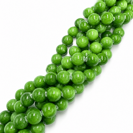 Jade -Grøn-Runde (12mm) - Uniq Perler - 123249