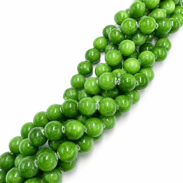 Jade -Grøn-Runde (12mm) - Uniq Perler - 123249