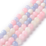 Jade Lookalike Morganit, Rosa/Blå Pastel Mix, 6mm - Uniq Perler - 111310