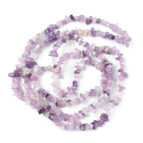 Jade, Light Purple, Nuggets/Chips, 4 - 13mm (Double Strand) - Uniq Perler - 395846