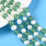 Jade Og Ferskvandsperler – Grøn, Runde Og Potato (8mm) - Uniq Perler - 126221