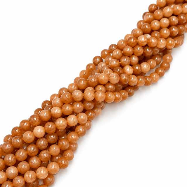 Jade Perler - Abrikos Farve (8mm) - Uniq Perler - 7801884242