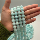Jade Perler – Blå, Runde (12mm) - Uniq Perler - 123555