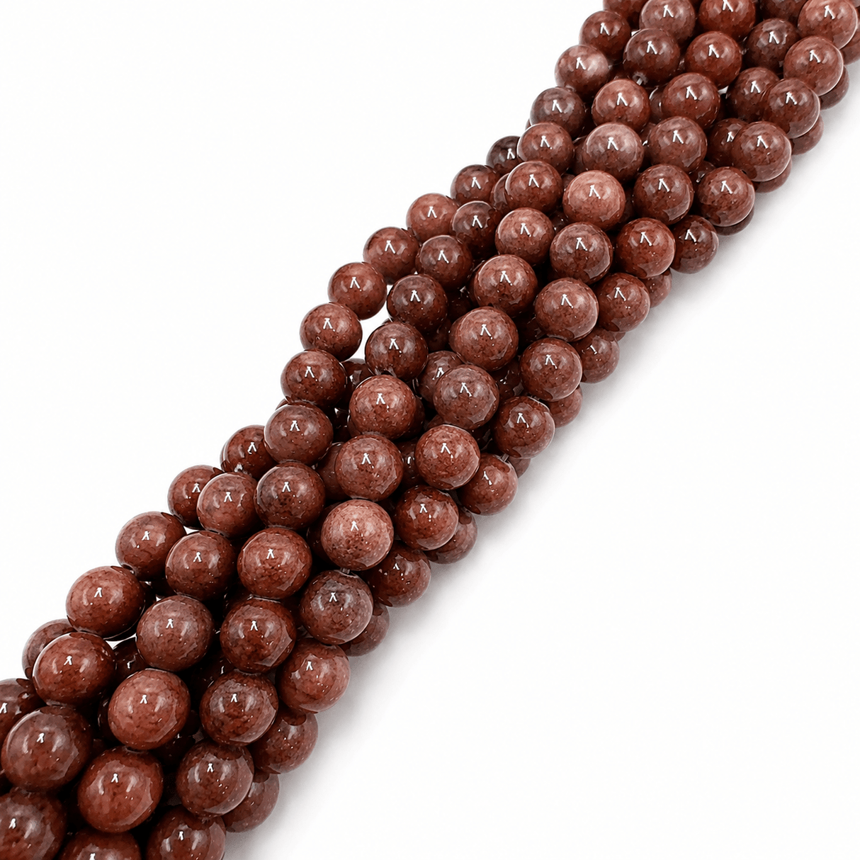 Jade Perler – Brun, Runde (8mm) - Uniq Perler - 123652