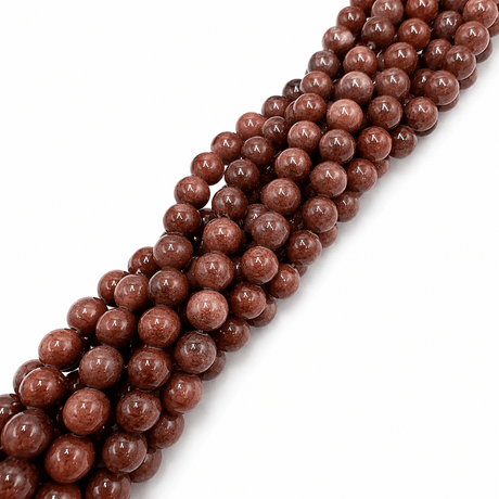 Jade Perler – Brun, Runde (8mm) - Uniq Perler - 123652