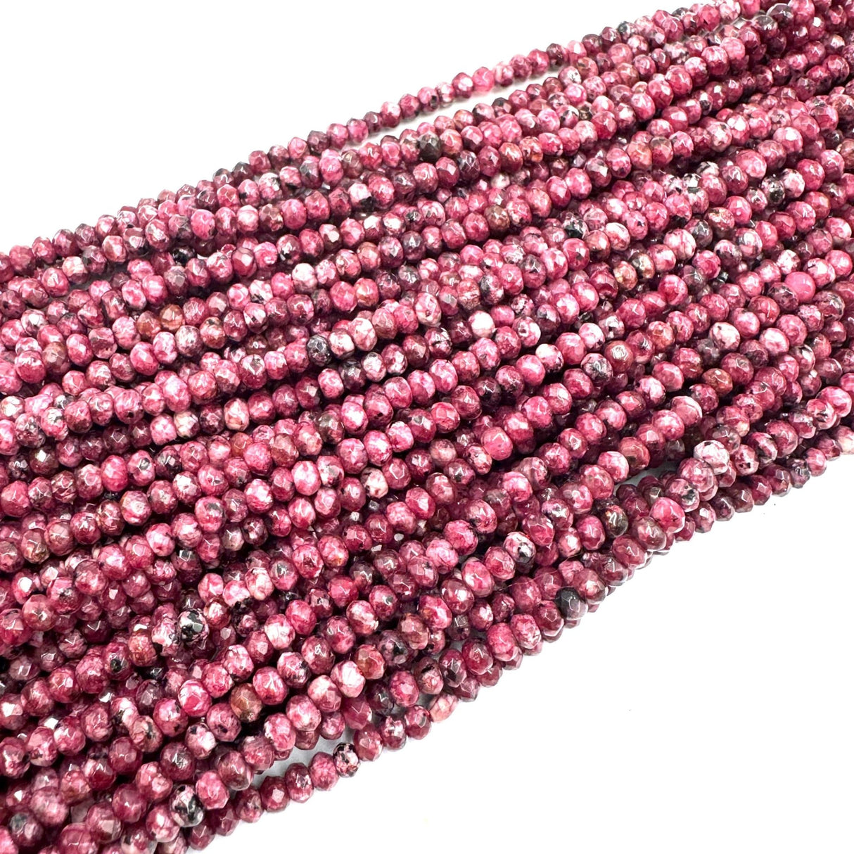 Jade Perler, Cerise Farvet Rondel, (4x3mm) - Uniq Perler - 678899