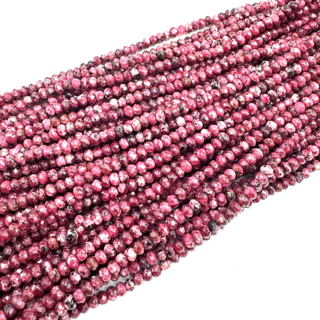 Jade Perler, Cerise Farvet Rondel, (4x3mm) - Uniq Perler - 678899